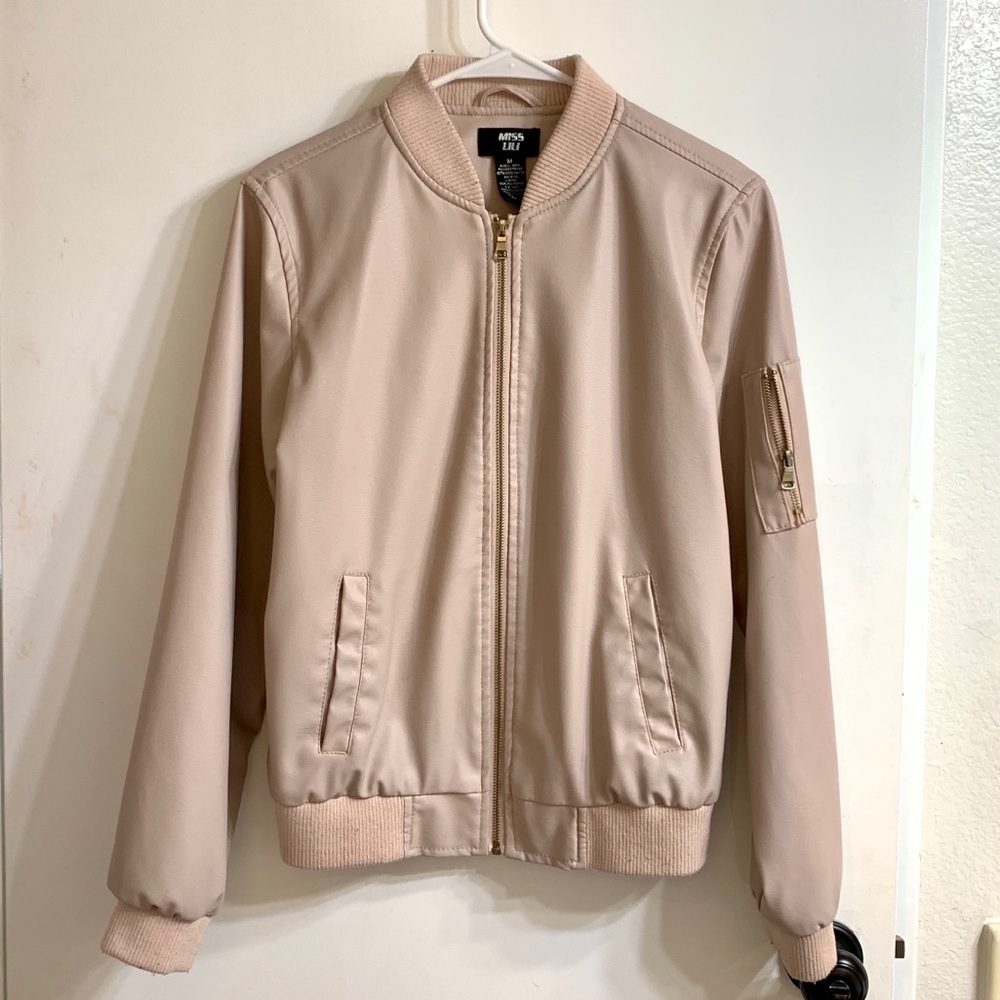 Bomber Faux Leather Jacket